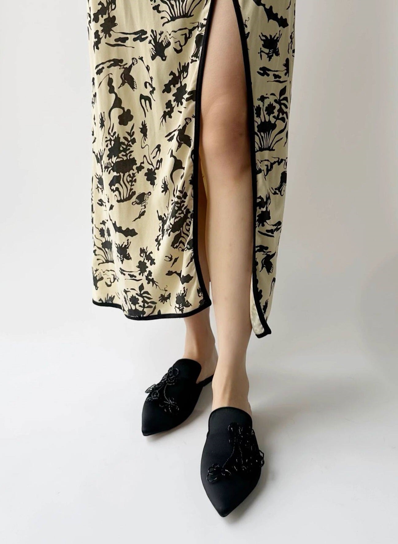 B-FEI beaded mules new Chinese style slippers-MOTO.