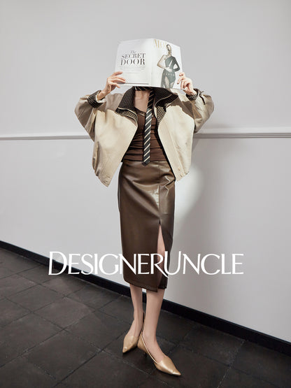 DGU "Fog Brown" autumn new loose casual versatile niche design jacket - NOW.