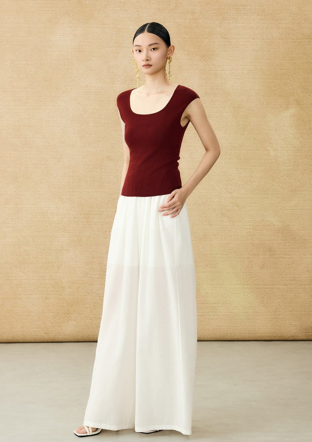 HECO Chinese U-neck Shoulder Top Early Summer Popular Cool Wear - MART.