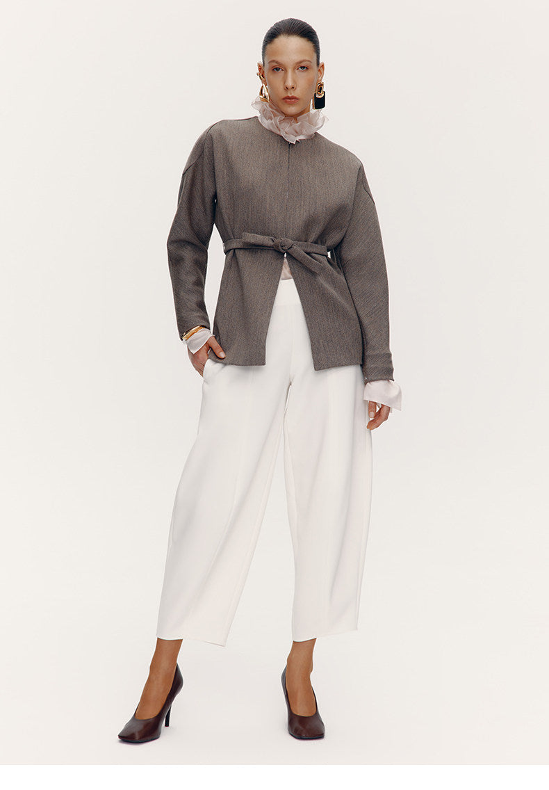 ATELIER MISS LU [After the Drama] New Artistic Scimitar Silhouette Pants - GRAT.