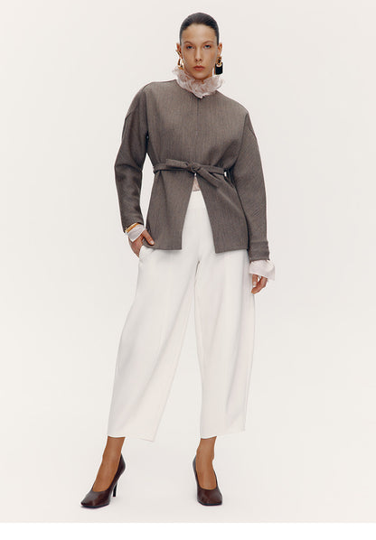 ATELIER MISS LU [After the Drama] New Artistic Scimitar Silhouette Pants - GRAT.