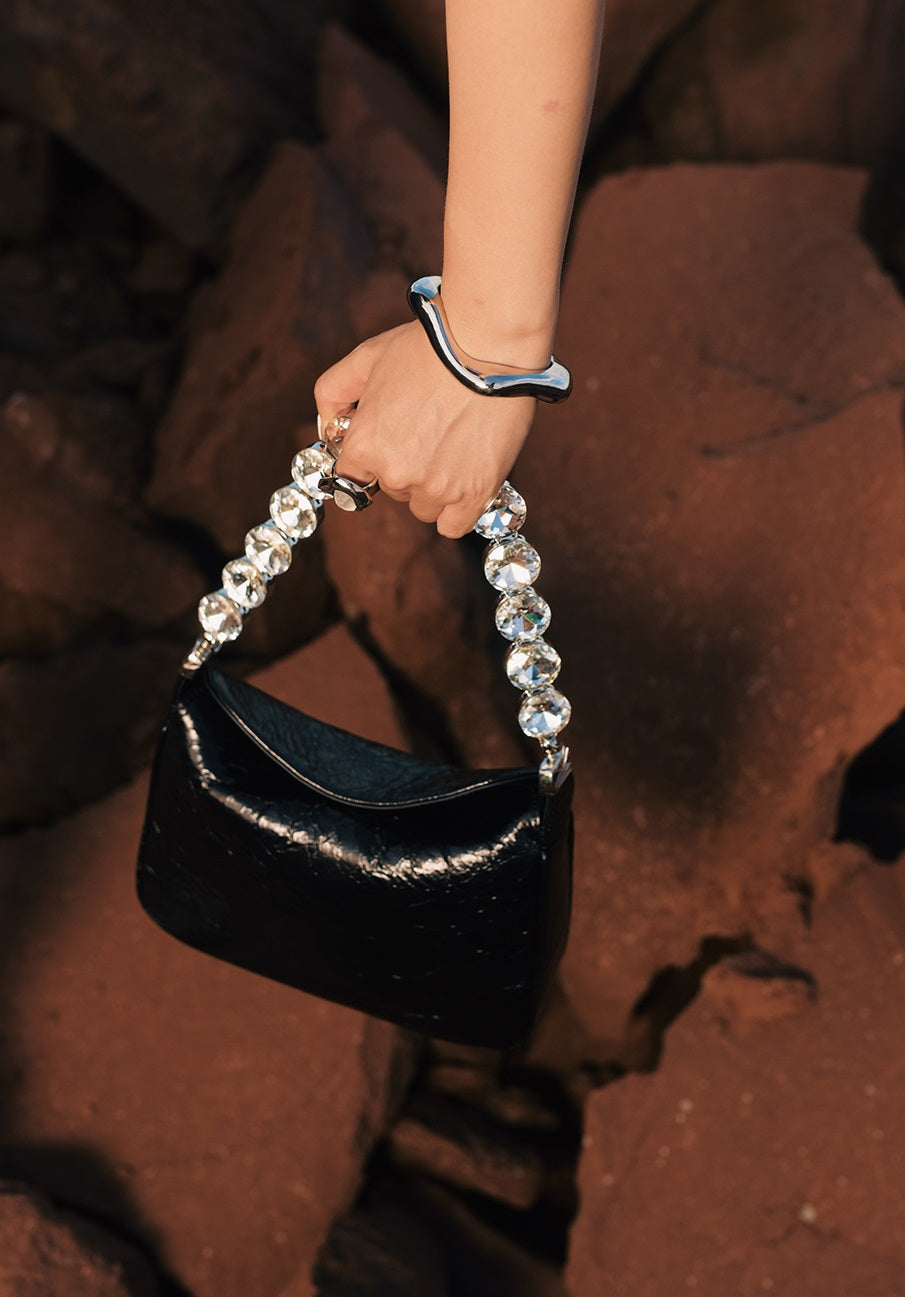 IUBALLET Chic Diamond-encrusted Arm Bag - SHOCK.