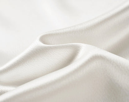 COMME MOI Lv Yan Designer Summer Women's Half Placket Gauze Strip satin  Top - REMI.