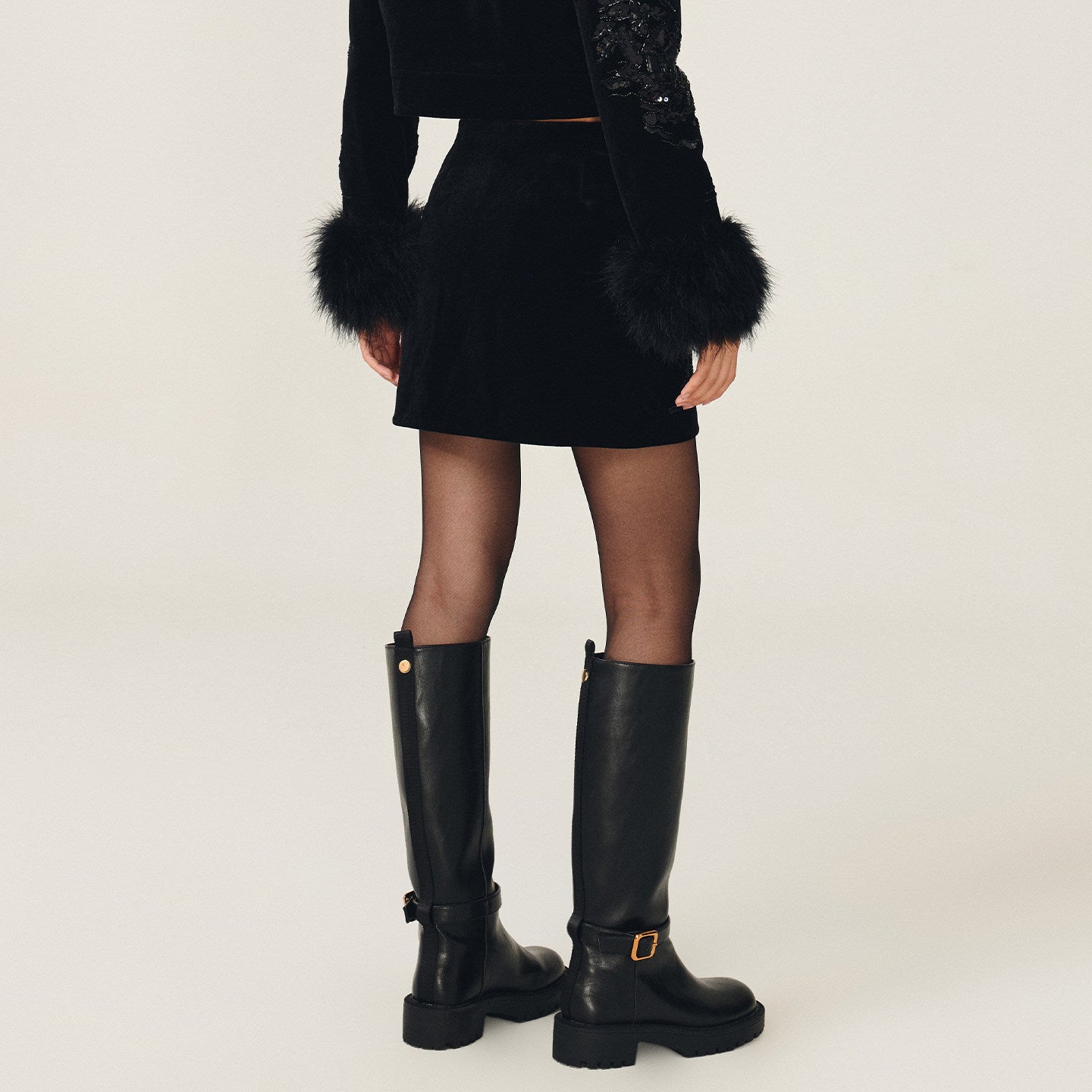 FAME Pavilion Heavy Industry Embroidery Short Skirt- BROOKE