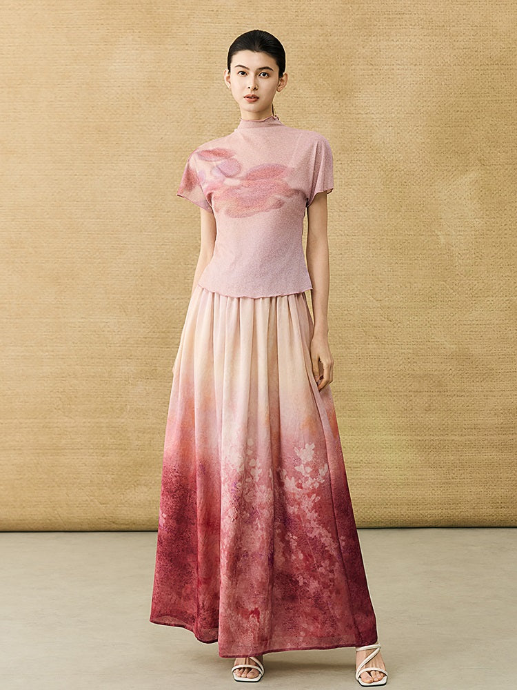 HECO Chinese Gradient Smudge T-Shirt - INIT.