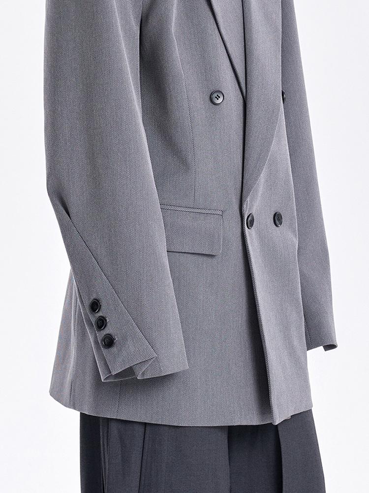 TINY IN Padded Wide Shoulder Cuffs women's Coat-POXY.