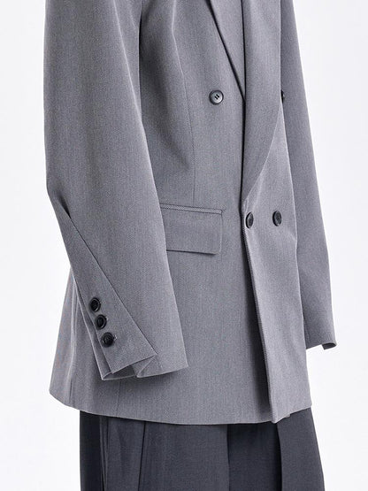 TINY IN Padded Wide Shoulder Cuffs women's Coat-POXY.