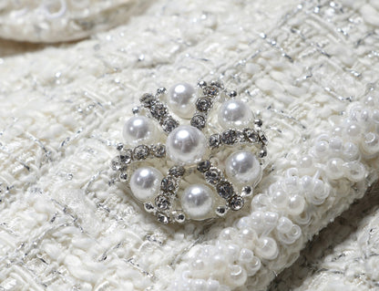WANGXO Filigree Lumina Top High-End Delicate Webbing Belt & Square Neckline - MIRNA