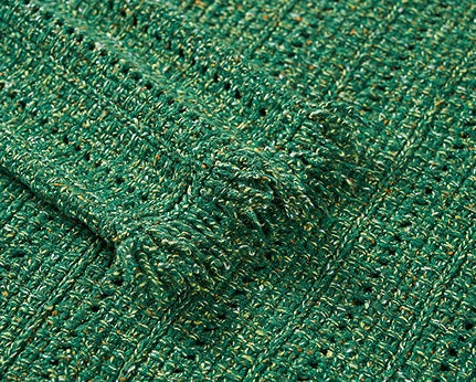 COMME MOI Lv Yan designer spring hollow small fragrance knitted cardigan jacket - IRIS.