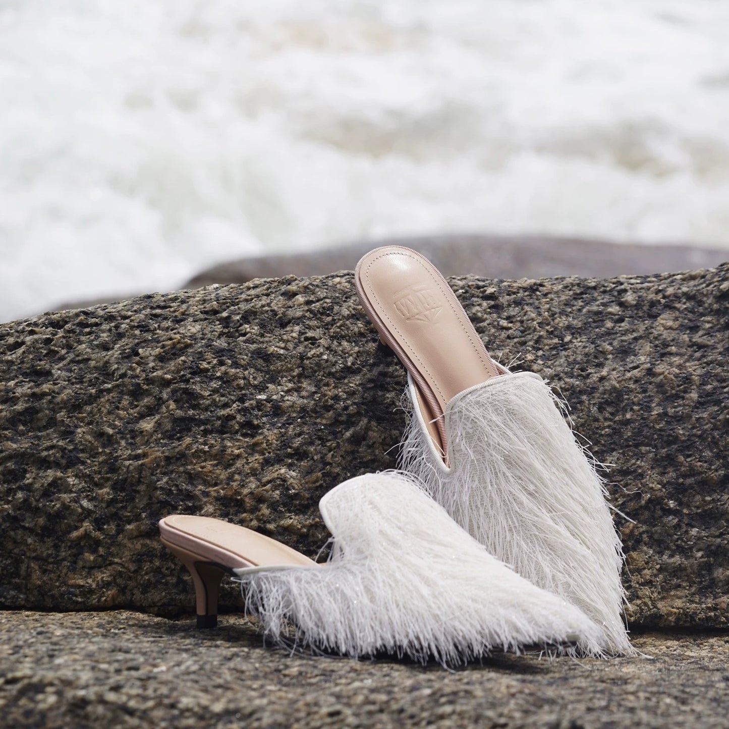 B-FEI pointed toe heel spring and summer slippers-JOEY.