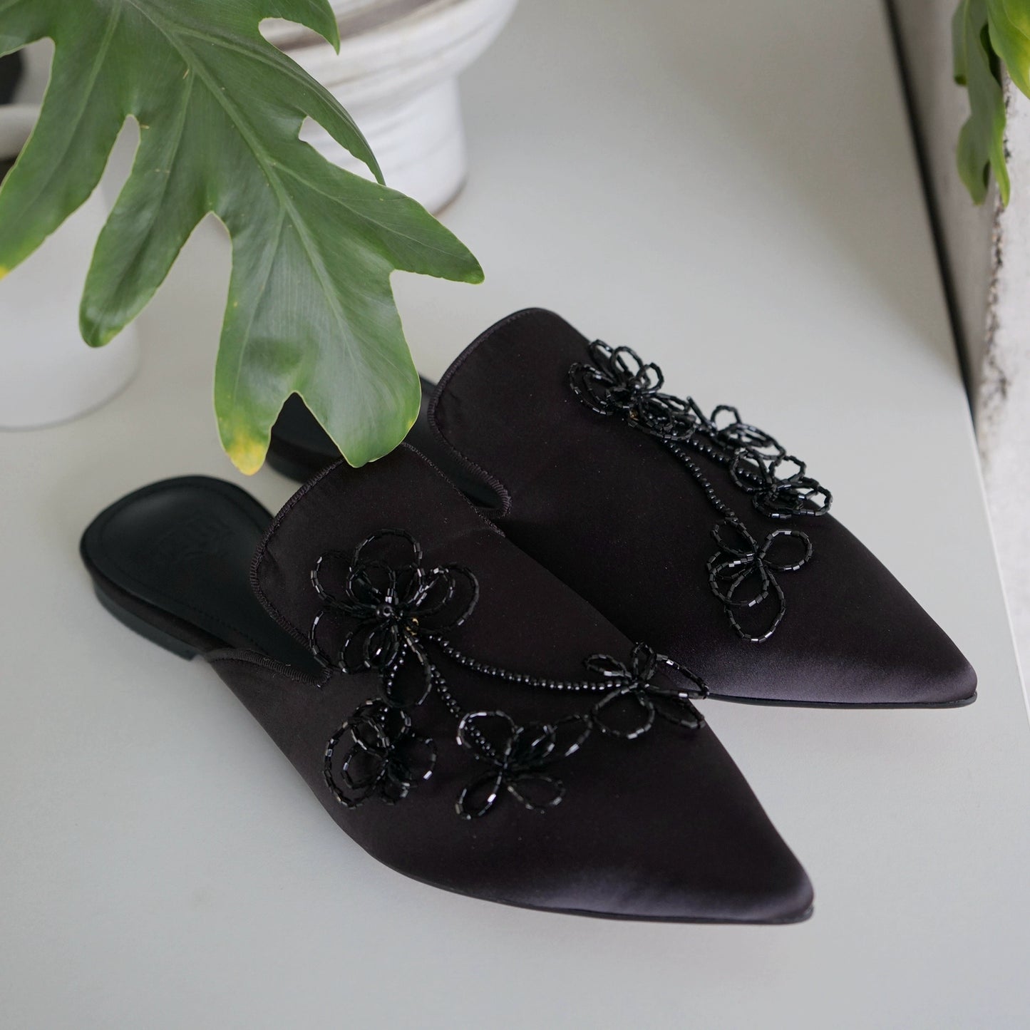 B-FEI beaded mules new Chinese style slippers-MOTO.