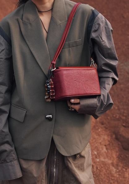 IUBALLET Retro Small Leather Box Bag - SWADE.