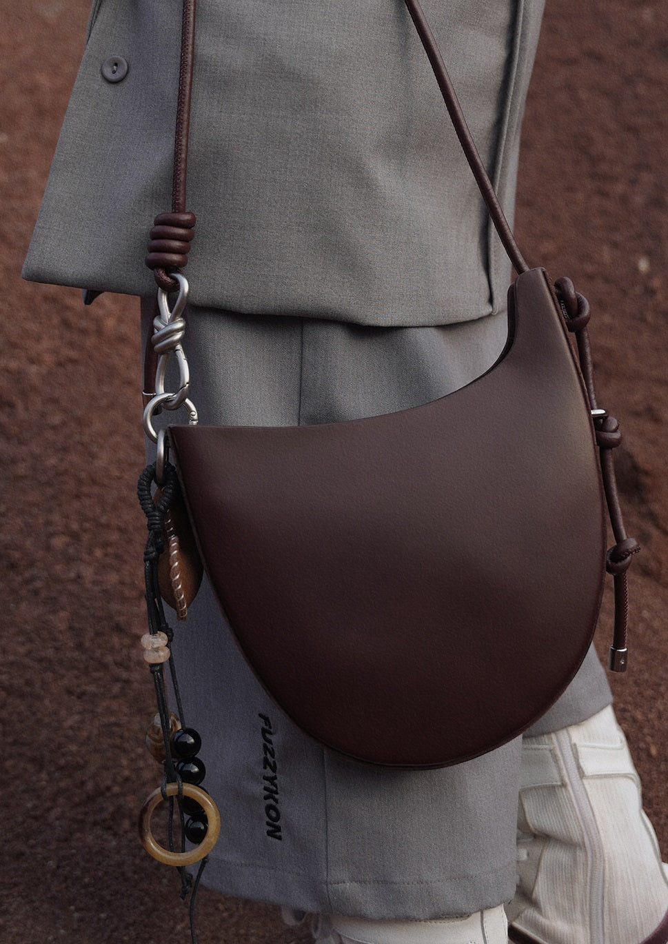 IUBALLET Sleek Leather Saddle Bag - GRANT.