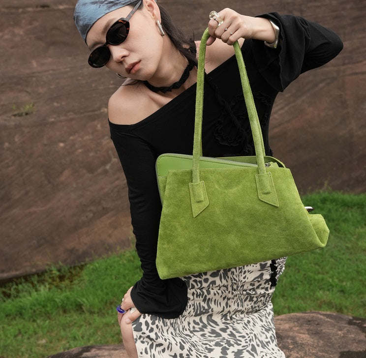 IUBALLET Free Growth: New large-capacity tote leather shoulder bag - MUSIC.