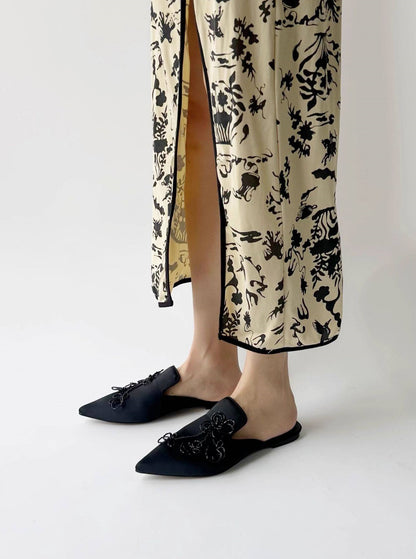 B-FEI beaded mules new Chinese style slippers-MOTO.