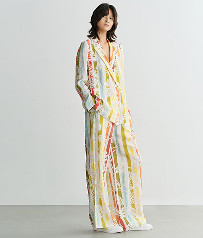 COMME MOI Lv Yan designer summer women's high-waisted wide-leg pants - TYE.