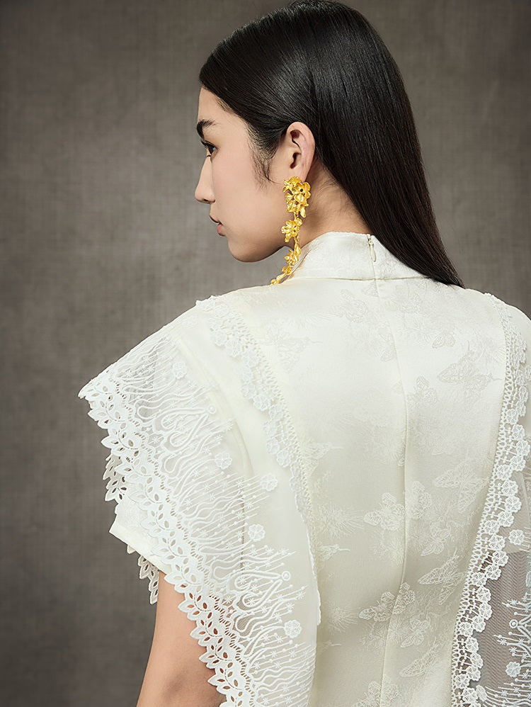 HECO Summer Layer Lace Short Dress - LIVING.