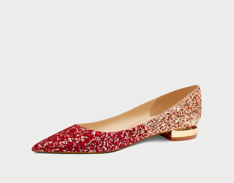 Pjjuu Ladies Red Xiuhe Wedding Dress Dual-purpose Wedding High Heels - PRAISING