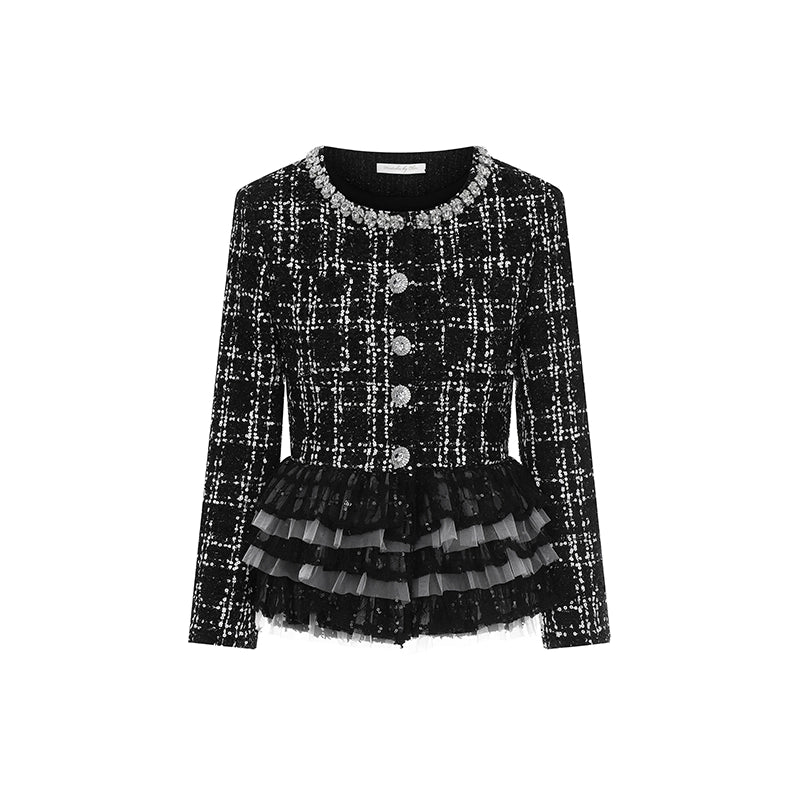 Wardrobes by Chen High End Black and White Checkered Top/Shorts-Herah