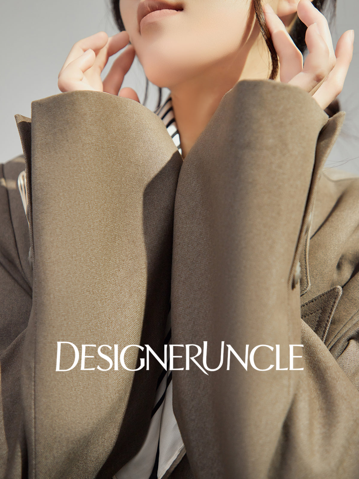 DGU "Sugu" khaki short jacket new commuter versatile small fragrant blazer - Felix.
