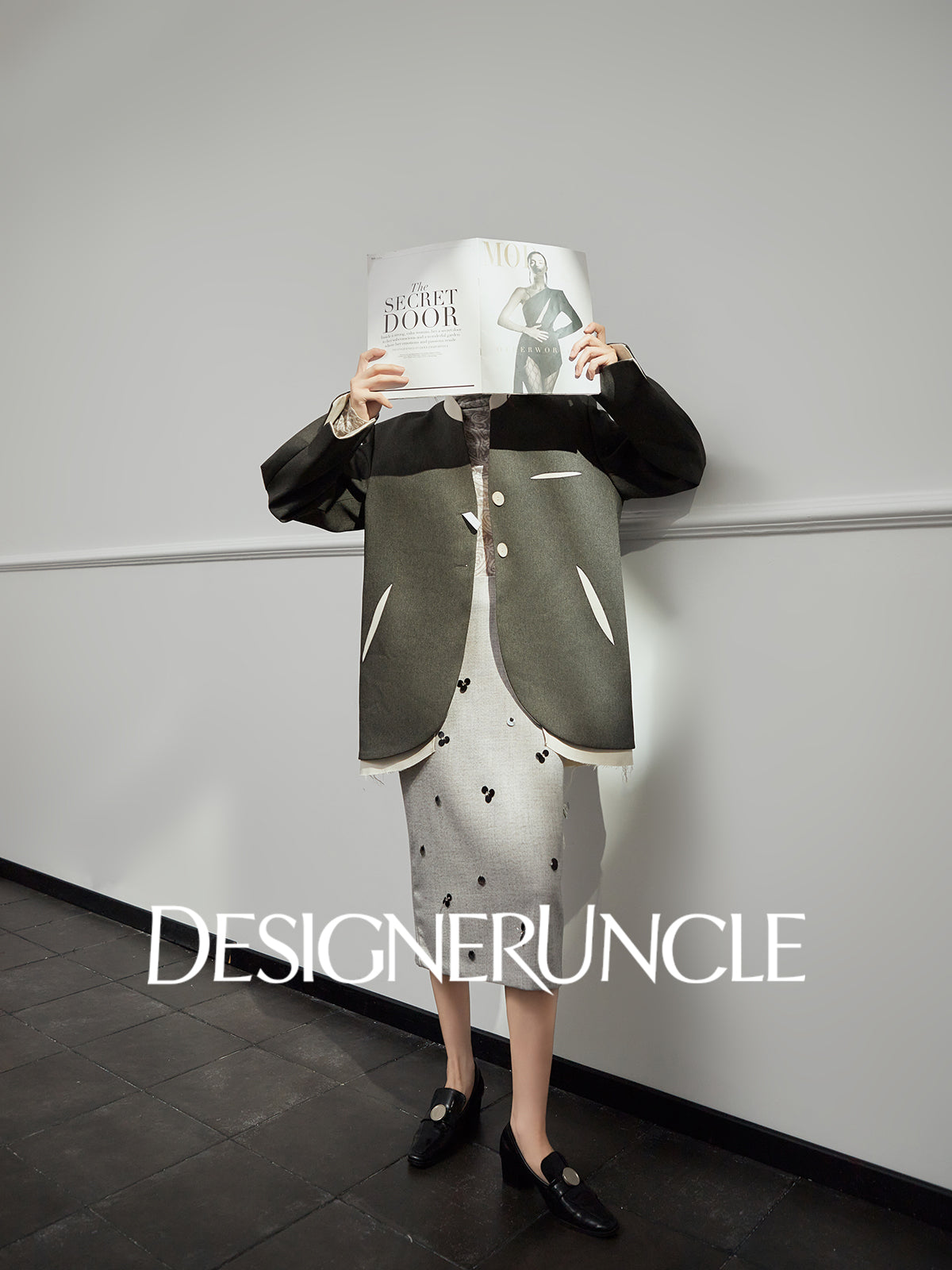 DGU|Twilight Mountain Gray New High-End Loose Slimming Versatile Blazer - Stephan.