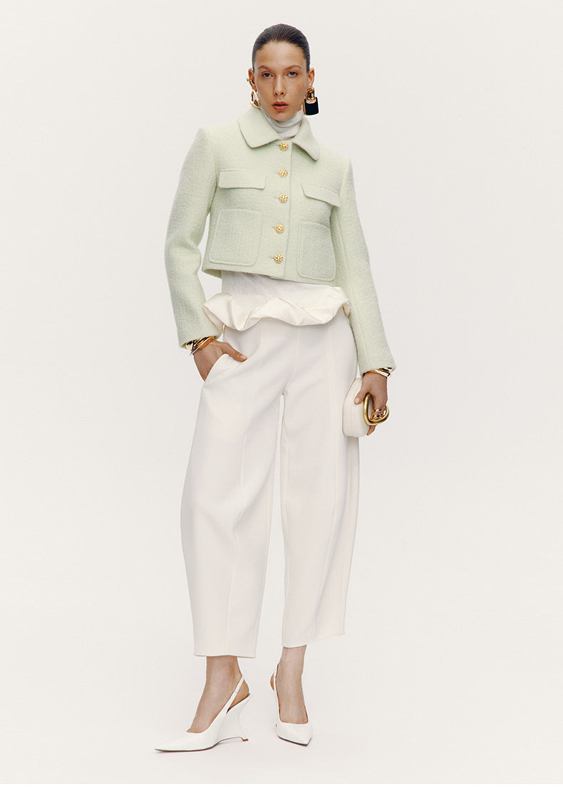ATELIER MISS LU [After the Drama] New Artistic Scimitar Silhouette Pants - GRAT.