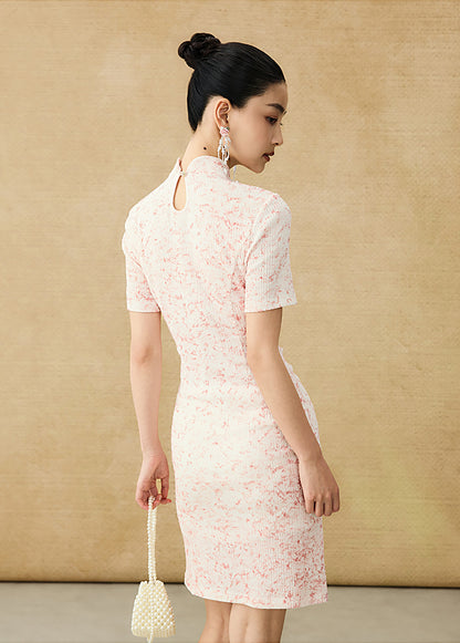 HECO Chinese style women's summer shirred waist temperament buckle long skirt - QUEEN.