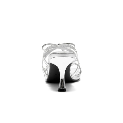 SHOESZOOO Rhinestone Strap Open Toe Sandal Heel - EXTRA.