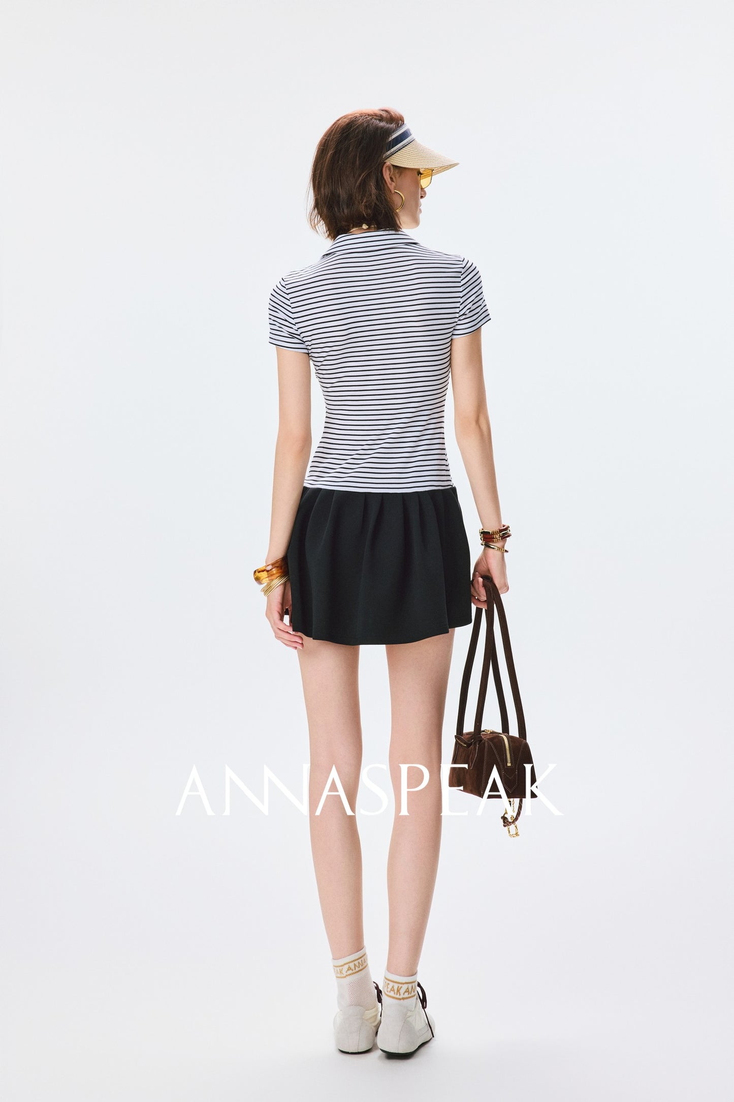 ANNASPEAK  POLO collar dress-RICO.
