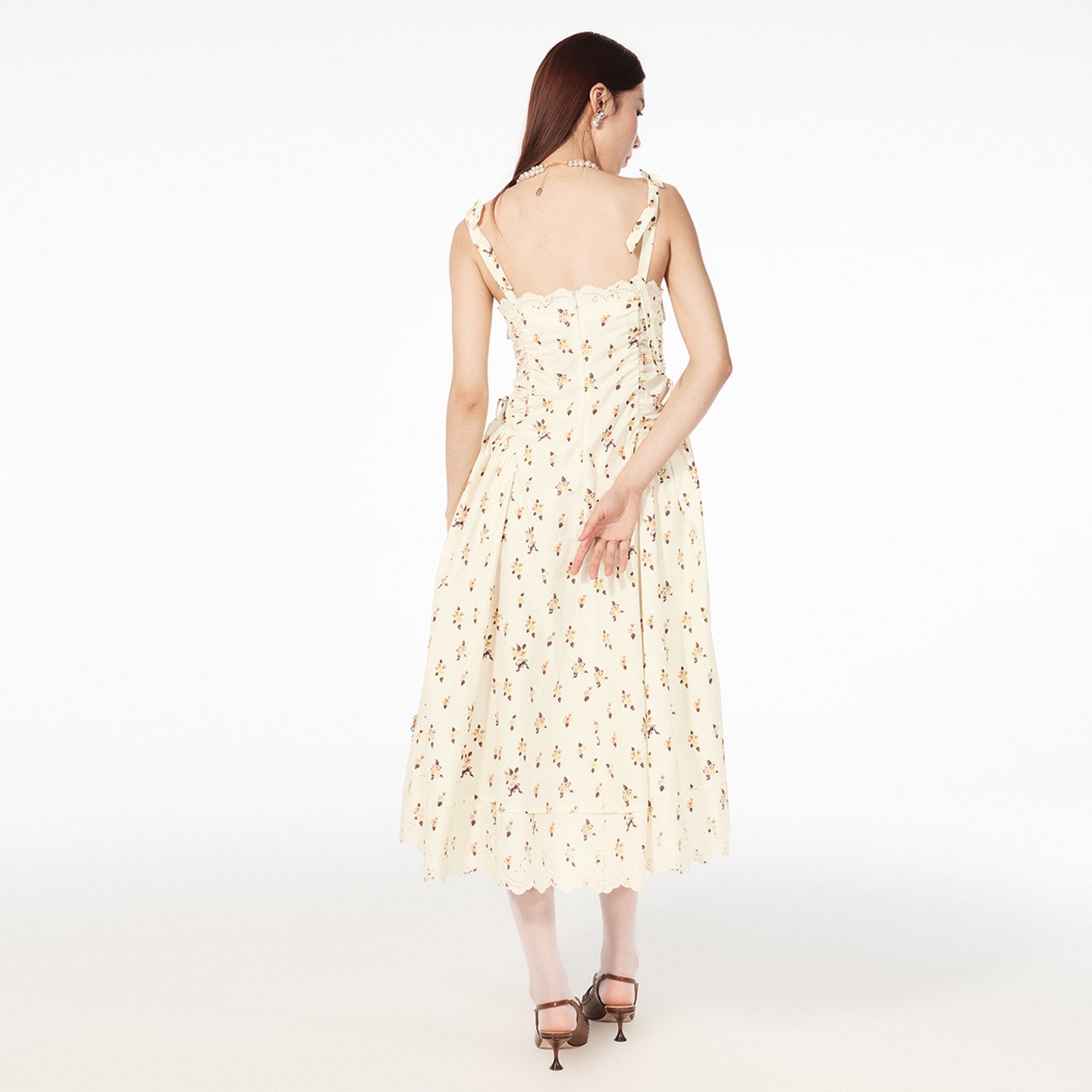 FAME wave pastoral style floral slip dress - ASTA