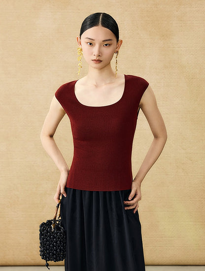 HECO Chinese U-neck Shoulder Top Early Summer Popular Cool Wear - MART.