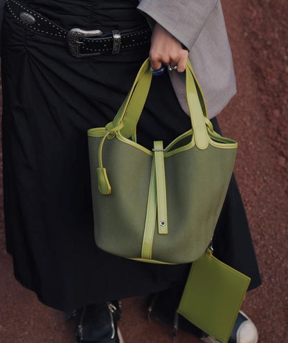 IUBALLET Elegant Green Bucket Bag - GENRE.