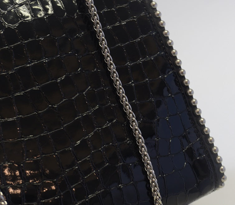 IUBALLET Metallic Textured Leather Cross Body Bag  - PRIEST.