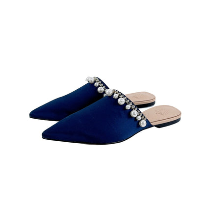 B-FEI women's handmade rhinestone pointed toe flat shoes-ELDON.