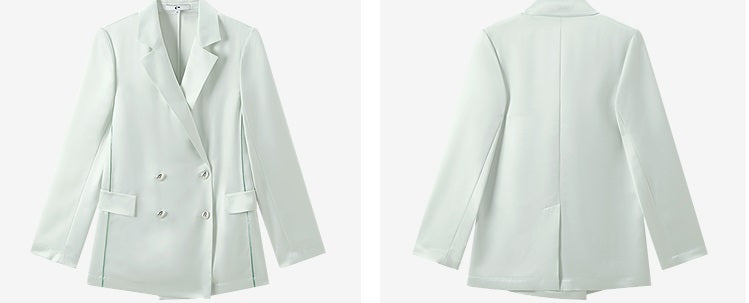 COMME MOI Commuter Double-Breasted Straight Suit - RABBAI.