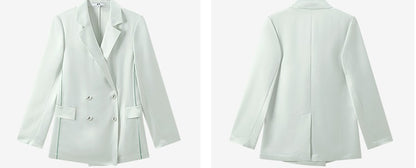 COMME MOI Commuter Double-Breasted Straight Suit - RABBAI.