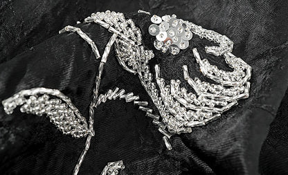 HECO Vinegar Peony Handmade Beaded Embroidered Tops Women - MERCY.