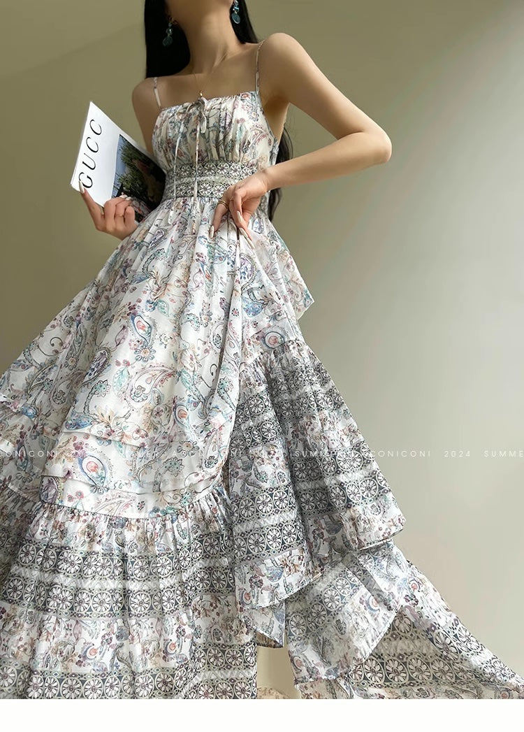 Aconiconi Elegant Retro floral Bohemain Long vacation Dress- Eden Floa GOOD GIRL REBEL Aconiconi Elegant Retro floral Bohemain Long vacation Dress- Eden Floa GOOD GIRL REBEL