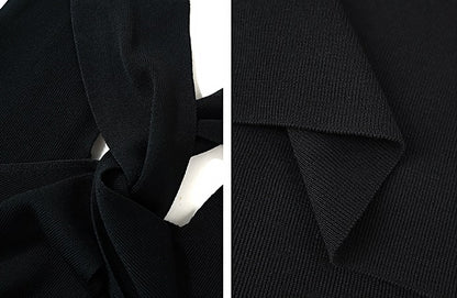 HECO Back Cross Midi Sleeveless Dress - SAVIOR.