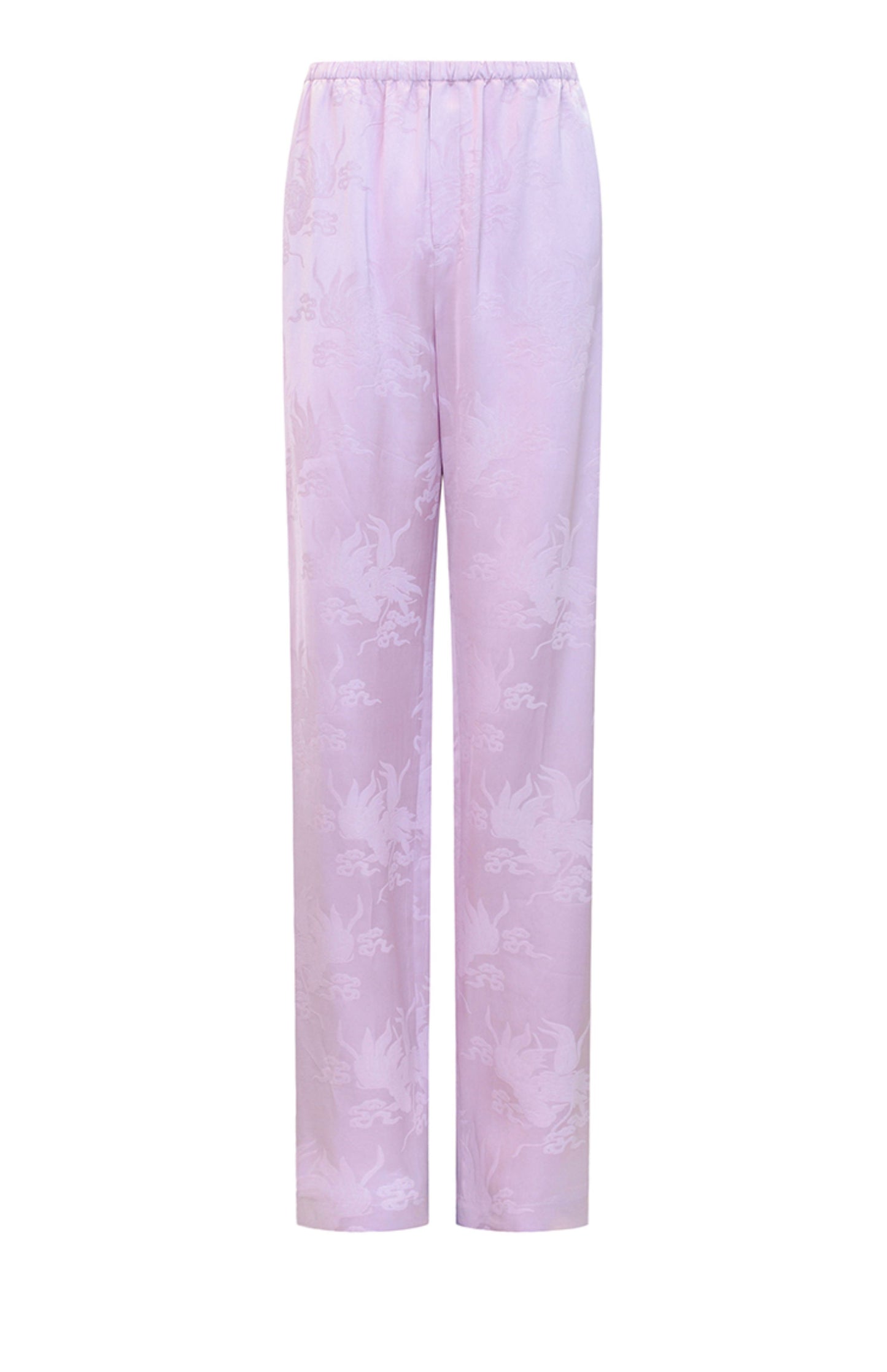 M essential Mackay designer label hibiscus jacquard side collar shirt set - THEO.