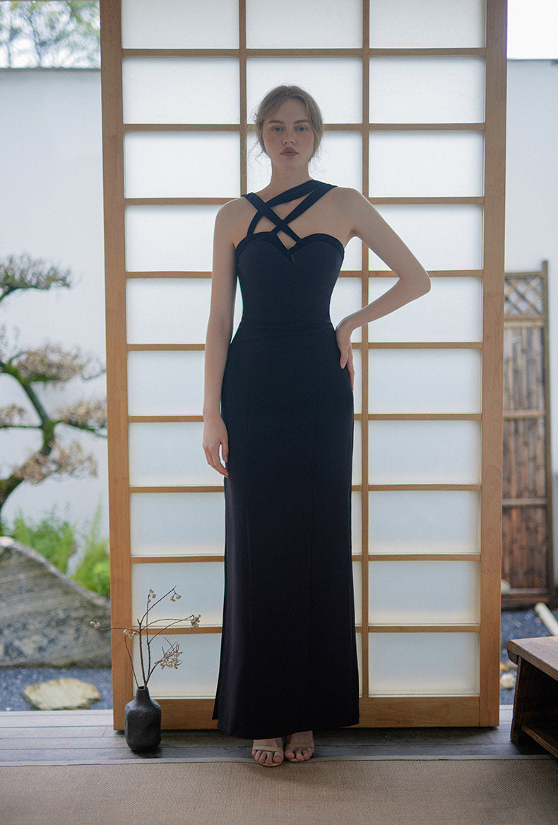 GOUDIN long light luxury birthday banquet party dress-NANTA.