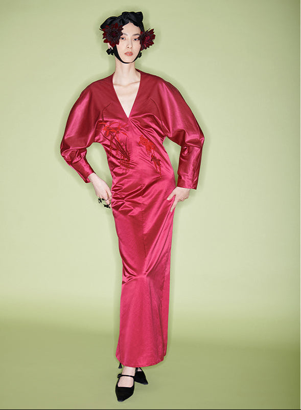 M essential Mackay designer Goldfish Beaded red dress - Rebel.