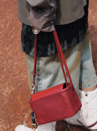 IUBALLET Retro Small Leather Box Bag - SWADE.