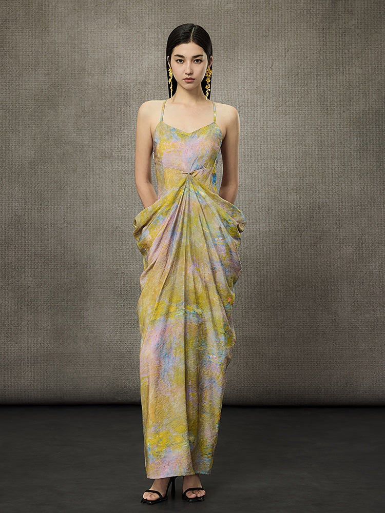 HECO Stacked Layered Midi Long Slip Dress  - KING.