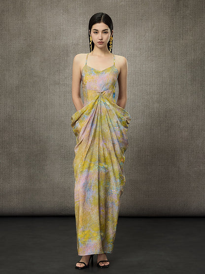 HECO Stacked Layered Midi Long Slip Dress  - KING.