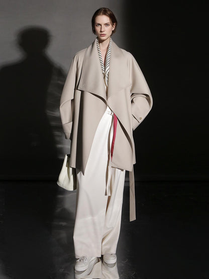 PIAOIN Silhouette design short windbreaker women's luxury jacket commuter-JEAN