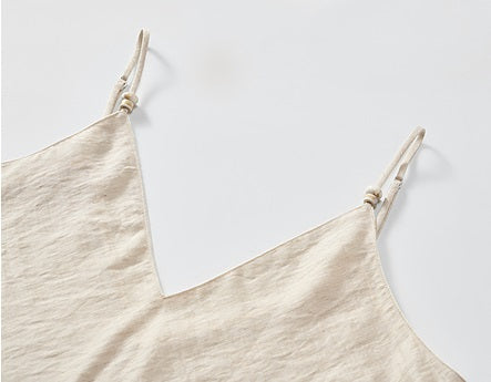 COMME MOI Summer Fashion Beaded V-Neck Suspender Layer - CHLOE.