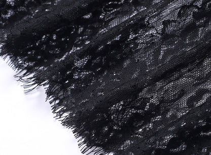 WANGXO | Faux Two-Piece Vest Suit & Romantic Pleated Gauze Skirt -THIA.
