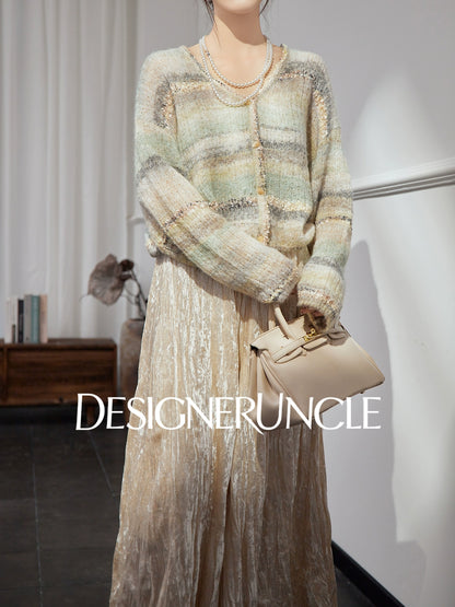 DGU "Shallow Reflection" green loose and lazy style design versatile jacket - EMBOW.