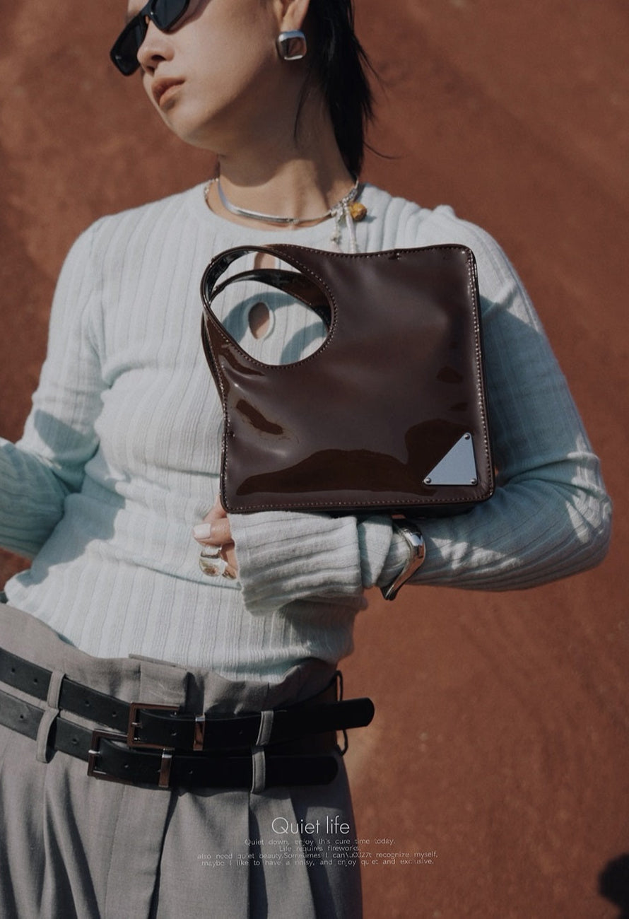 IUBALLET Cowhide Mini Geometric Bag - LIFTED.